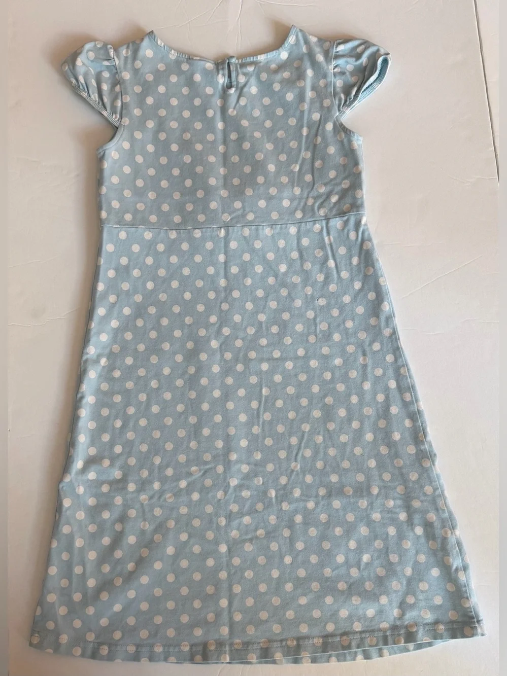 Gymboree Light Blue Polka Dot Dress with Bows